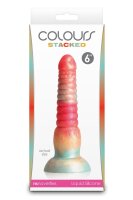 NS Novelties Colours Stacked Dildo Mehrfarbig 16 cm Ø 3,9 cm