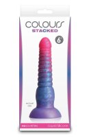 NS Novelties Colours Stacked Dildo Mehrfarbig 16 cm Ø 3,9 cm