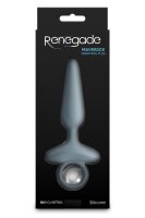 NS Novelties Renegade Maverick Anal Plug with Vibration Grey Ø 2.7 cm