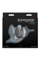 NS Novelties Renegade Pinnacle Anal Plug with Vibration and Penis Ring Grey Ø 3,7 cm