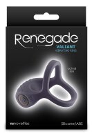 NS Novelties Renegade Valiant Penis and Ball Ring with Vibration Grey Ø 6.5 cm