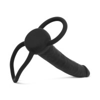 Easy Toys Men Only Dildo with Cock Ring Black
