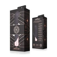 Rosy Gold Rabbit Vibrator with thrusting function Black