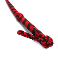 Kiotos Nylon Bullwhip Black & Red 120 cm