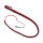 Kiotos Nylon Bullwhip Black & Red 120 cm