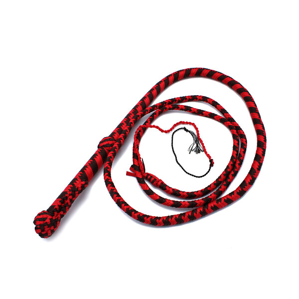 Kiotos Nylon Bullwhip Black & Red 270 cm