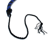Kiotos Leather Whip Black & Blue 90 cm