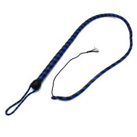 Kiotos Leather Whip Black & Blue 140 cm
