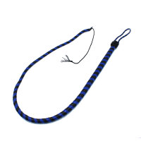 Kiotos Leather Whip Black & Blue 140 cm