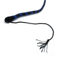 Kiotos Leather Whip Black & Blue 140 cm