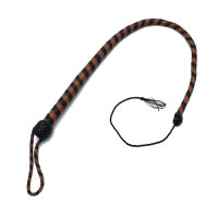 Kiotos Leather Whip Black & Brown 90 cm