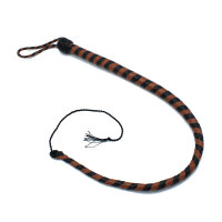 Kiotos Leather Whip Black & Brown 90 cm