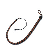 Kiotos Leather Whip Black & Brown 90 cm
