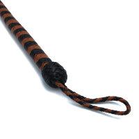 Kiotos Leather Whip Black & Brown 90 cm