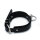 Kiotos Leather Collar with O-Ring Black