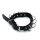 Kiotos Leather Collar with Multi D-Rings Black