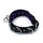 Kiotos Leather Collar with Multi D-Rings Black