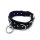 Kiotos Leather Collar with Multi D-Rings Black
