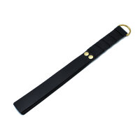Kiotos Leather Paddle with D-Ring Black Gold