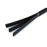 Kiotos Leather Paddle with D-Ring Black Gold