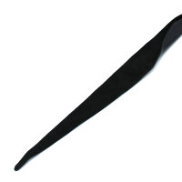 Kiotos Leather Whip with D-Ring Black