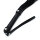 Kiotos Black Leather Flogger with Braided Handle