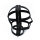 Kiotos Black Leather Head Cage with Zipper