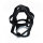 Kiotos Black Leather Head Cage with Zipper