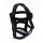 Kiotos Black Leather Head Cage with Zipper