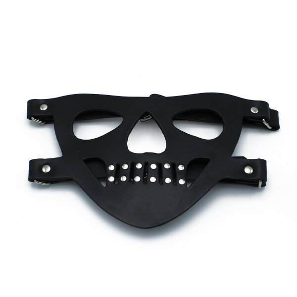 Kiotos Black Leather Face Muzzle the Bane