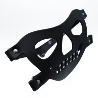 Kiotos Black Leather Face Muzzle the Bane