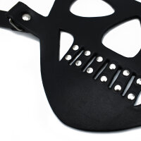 Kiotos Black Leather Face Muzzle the Bane