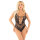 LEG AVENUE Diamond Fishnet Bodysuit Black One Size