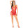 Leg Avenue Mesh Mini Dress With Straps Red