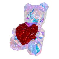 Leuchtender Teddy mit Herz 40 cm