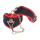 Milan Collection Leg Cuffs Black/Red