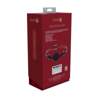 Milan Collection Silicone Ball Gag Black/Red