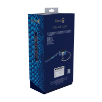 Florence Collection Collar with Leash Blue