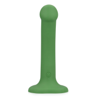 Loveline Non-Phallic Vibrating Dildo - Small - Forest Green