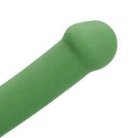 Loveline Non-Phallic Vibrating Dildo - Small - Forest Green