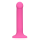 Loveline Non-Phallic Vibrating Dildo - Medium - Powerful Pink