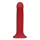 Loveline Non-Phallic Vibrating Dildo - Large - Raspberry Red