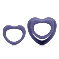 Loveline Heart Cockring Set Violet Storm