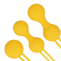 Loveline Kegel Ball Exercise Set - Lemonade Yellow