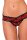 Rene Rofe Lingerie Crotchless Lace V-Thong Red S/M - M/L
