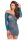Open Season Off Shoulder Dress Blue S/M - M/L