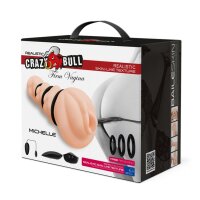 Crazy Bull Michelle Vagina Masturbator mit Vibration Beige