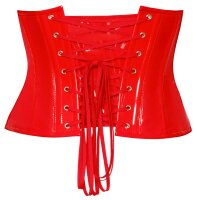Black Level Vinyl Waist Cincher red M