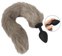 You2Toys Fluffy Tail Grey 3,5 cm
