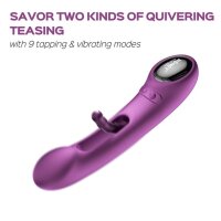 HoneyPlayBox app-controlled G-spot vibrator purple 21.1 cm Ø 3.7 cm